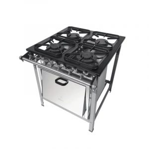 Fogão Industrial 4 Bocas 30X30 com Forno